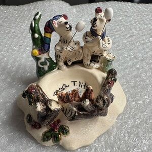 Blue Sky polar bear campfire tealight candle holder